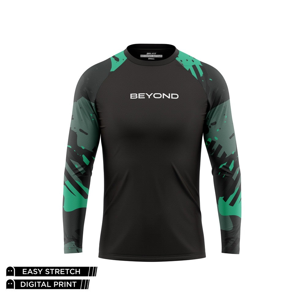 BEYOND RAGLAN - VORTEX GREEN DRY FIT FULL SLEEVES