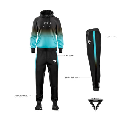 BEYOND CYAN GRADIENT - TRACKSUIT