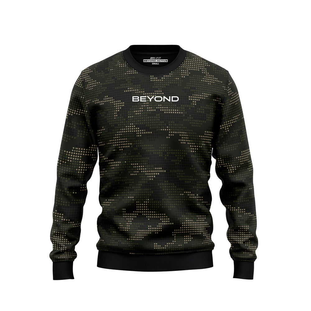 DARK GREEN DIGITAL PIXEL CAMO - FRONT