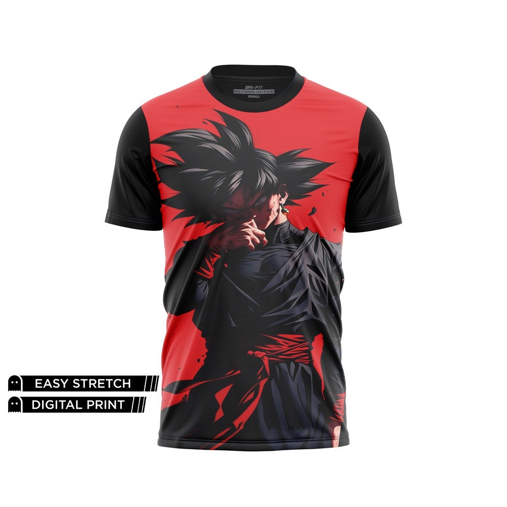 DIGITAL DRY-FIT TEE - GOKU WEARING BLACK