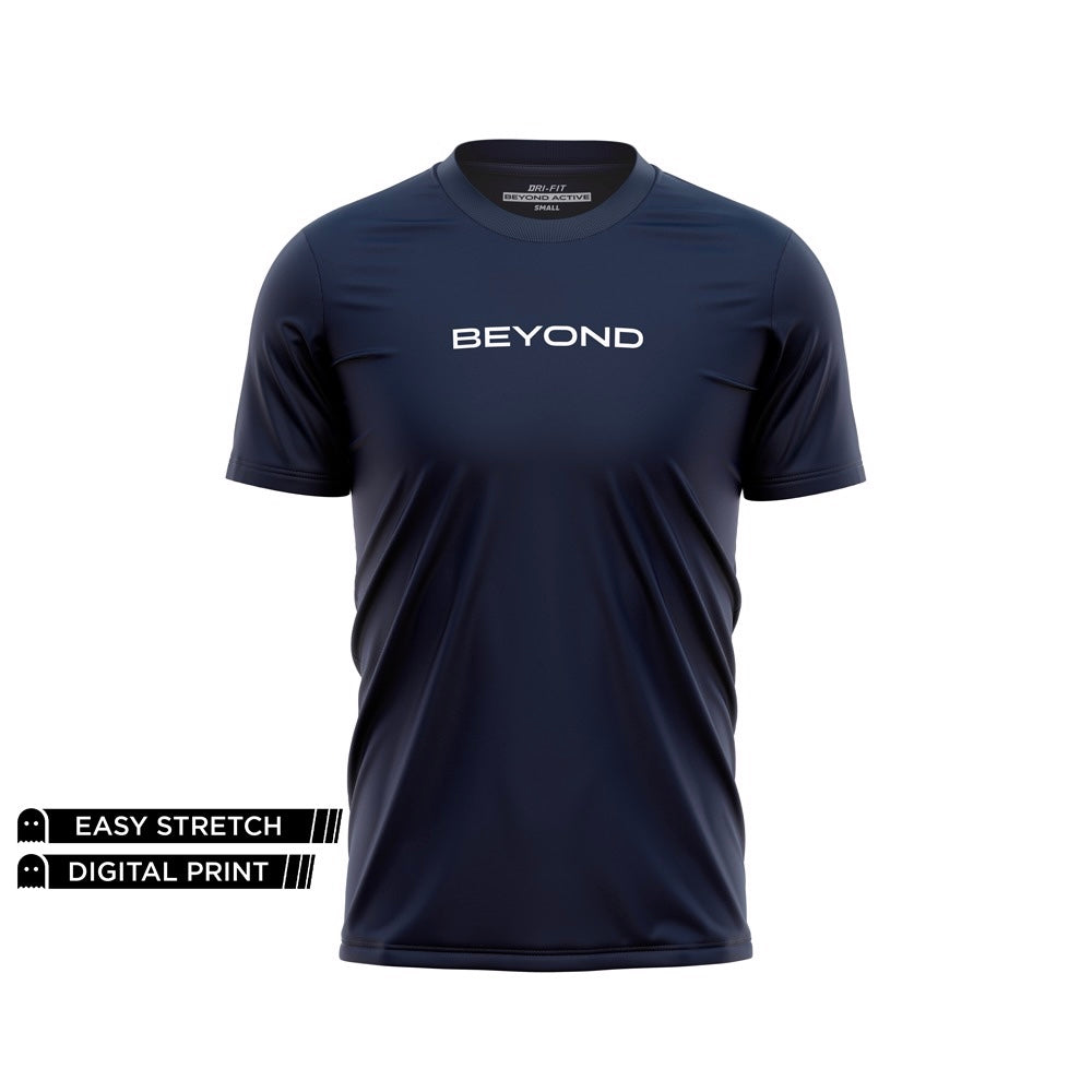 BEYOND - NAVY DRY FIT TEE