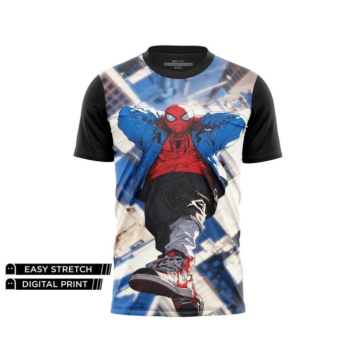 DIGITAL DRY-FIT TEE - SPIDERMAN RELAX POSE NEWURGFP02