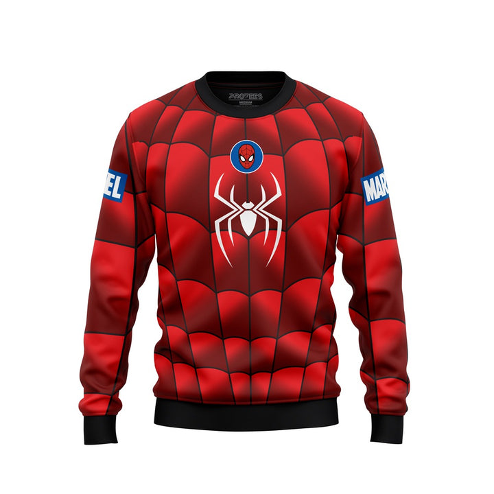 DIGITAL SWEATSHIRT - RED SHADOW GRADIENT SPIDERMAN NEWURG