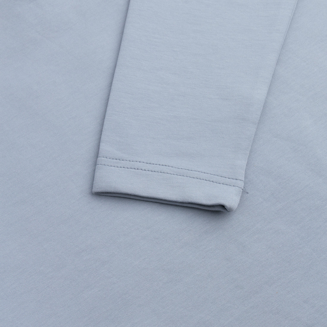 STEEL GREY HALF ZIPPER MOCK NECK