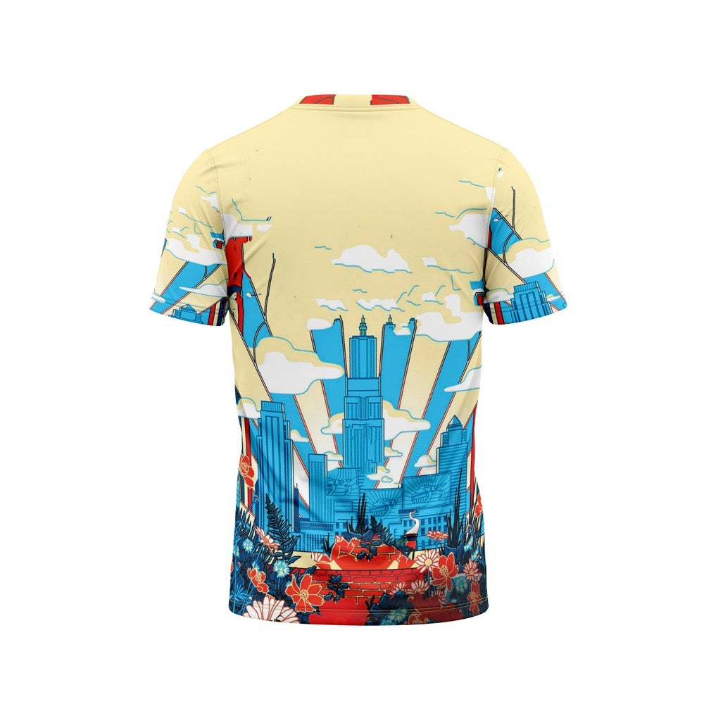 DIGITAL DRY-FIT TEE -  OFFWHITE SPIDERMAN 2026 NEWURG
