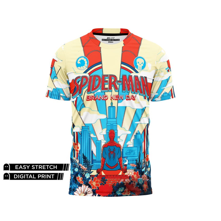 DIGITAL DRY-FIT TEE -  OFFWHITE SPIDERMAN 2026 NEWURG