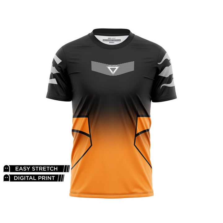 BEYOND STEALTH MOTION TANGERINE DRY-FIT TEE