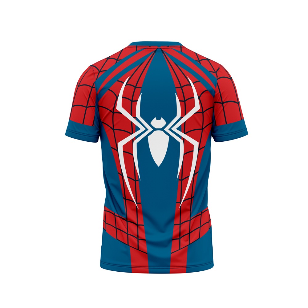 DIGITAL DRY-FIT TEE - RED & BLUE FUSION SPIDERMAN NEWURG