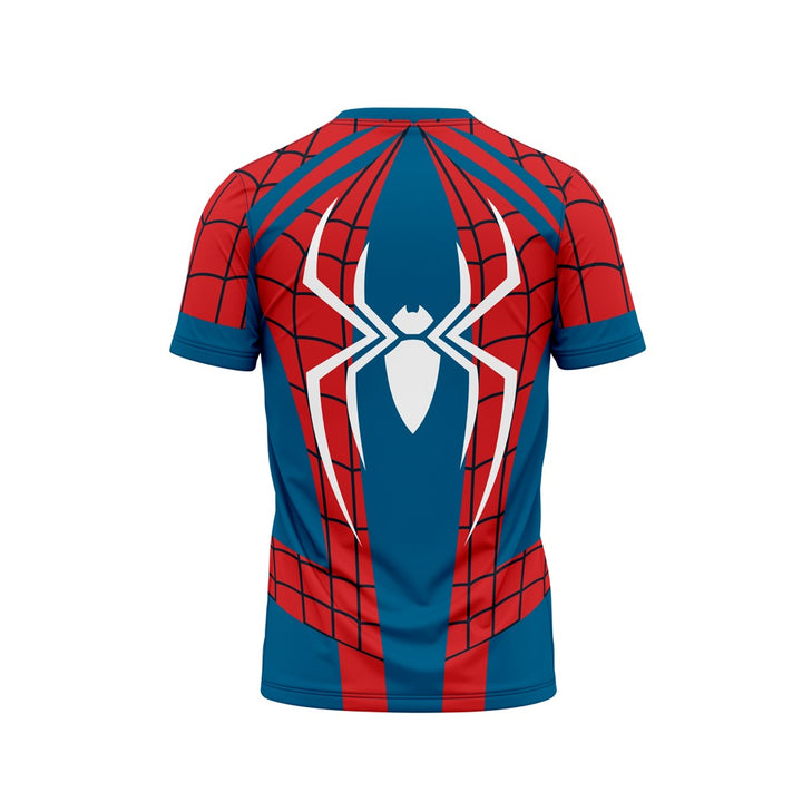 DIGITAL DRY-FIT TEE - RED & BLUE FUSION SPIDERMAN NEWURG