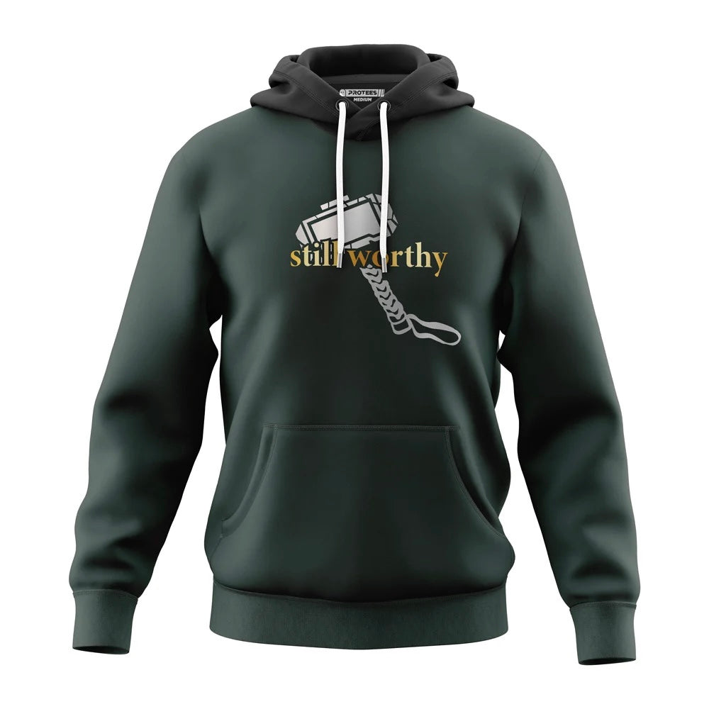 STILL WORTHY GREEN - ULTRA SOFT FLEECE HOODIE