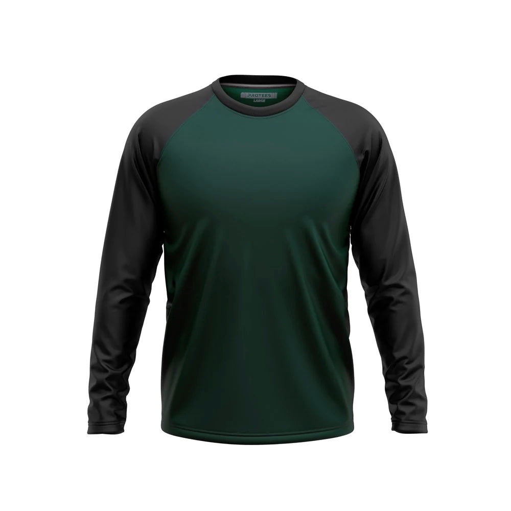 BASIC - BLACK DARK GREEN F/S RAGLAN