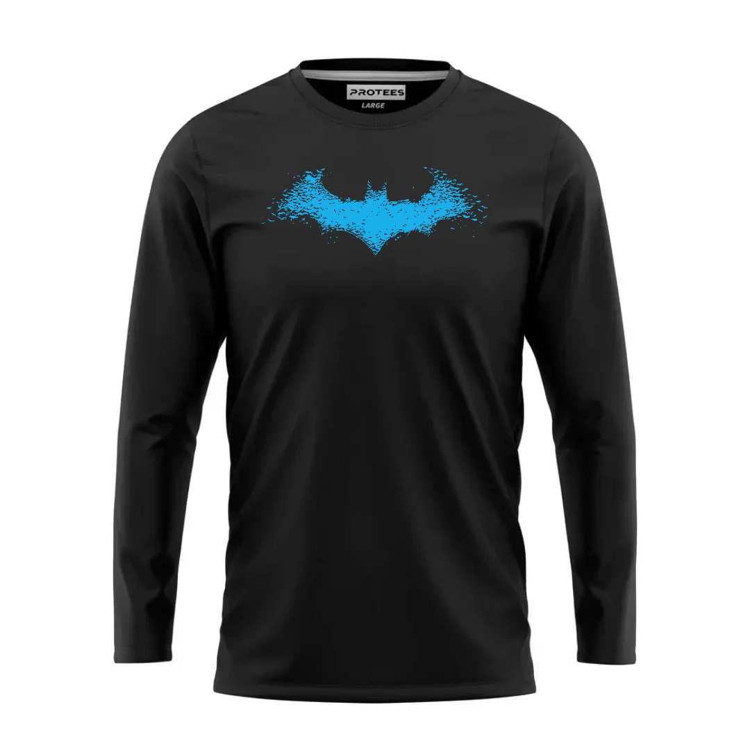 DTF -  BLACK SILHOUETTE BATMAN FULL SLEEVES