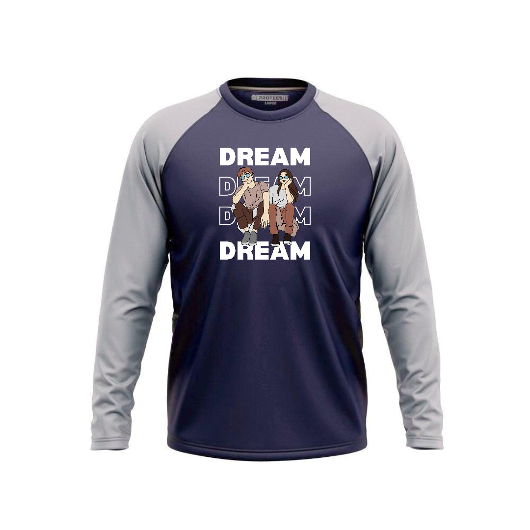 DTF - STEEL NAVY RAGLAN DREAM F/S