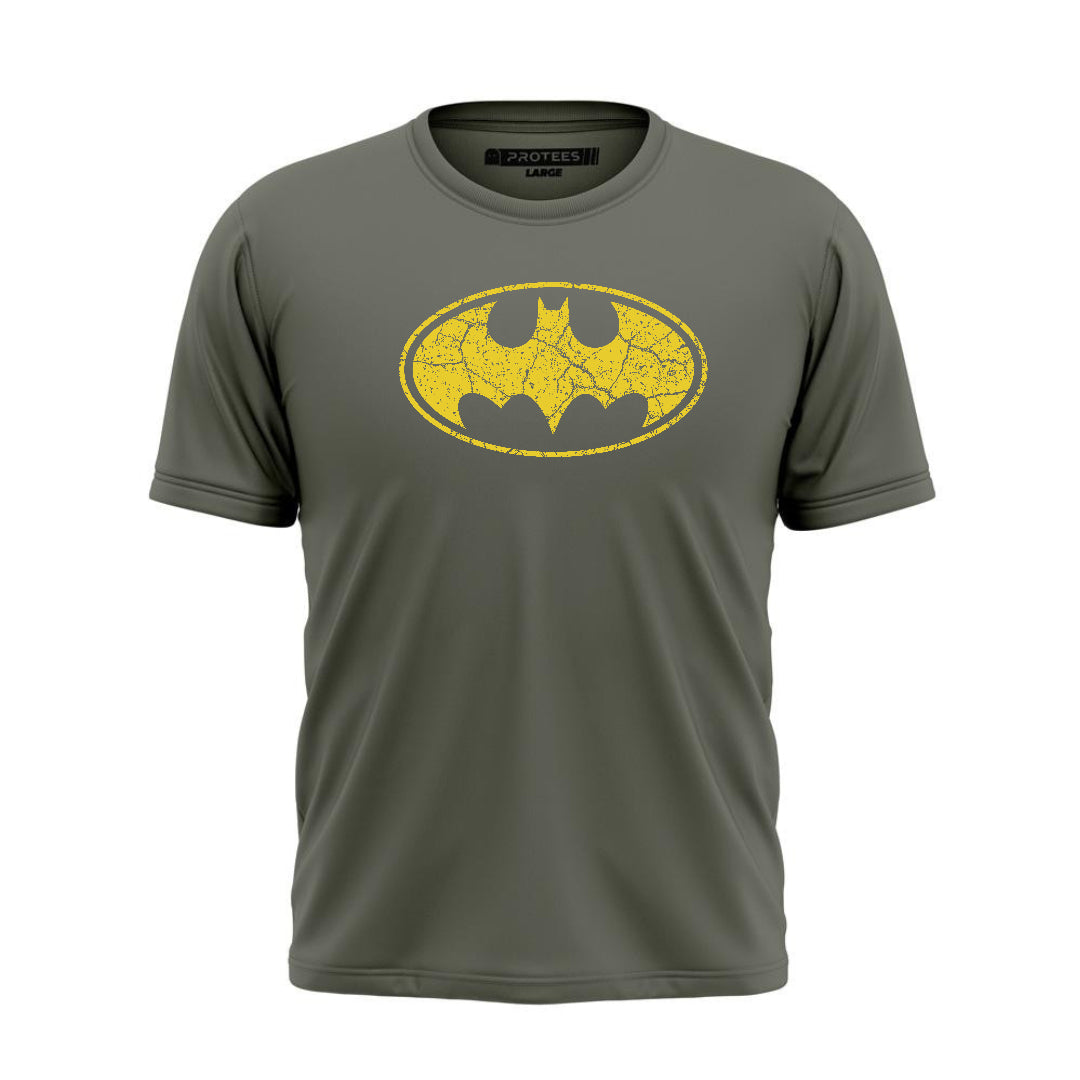 DTF -  CRACKING MUSTARD BATMAN LOGO TEE