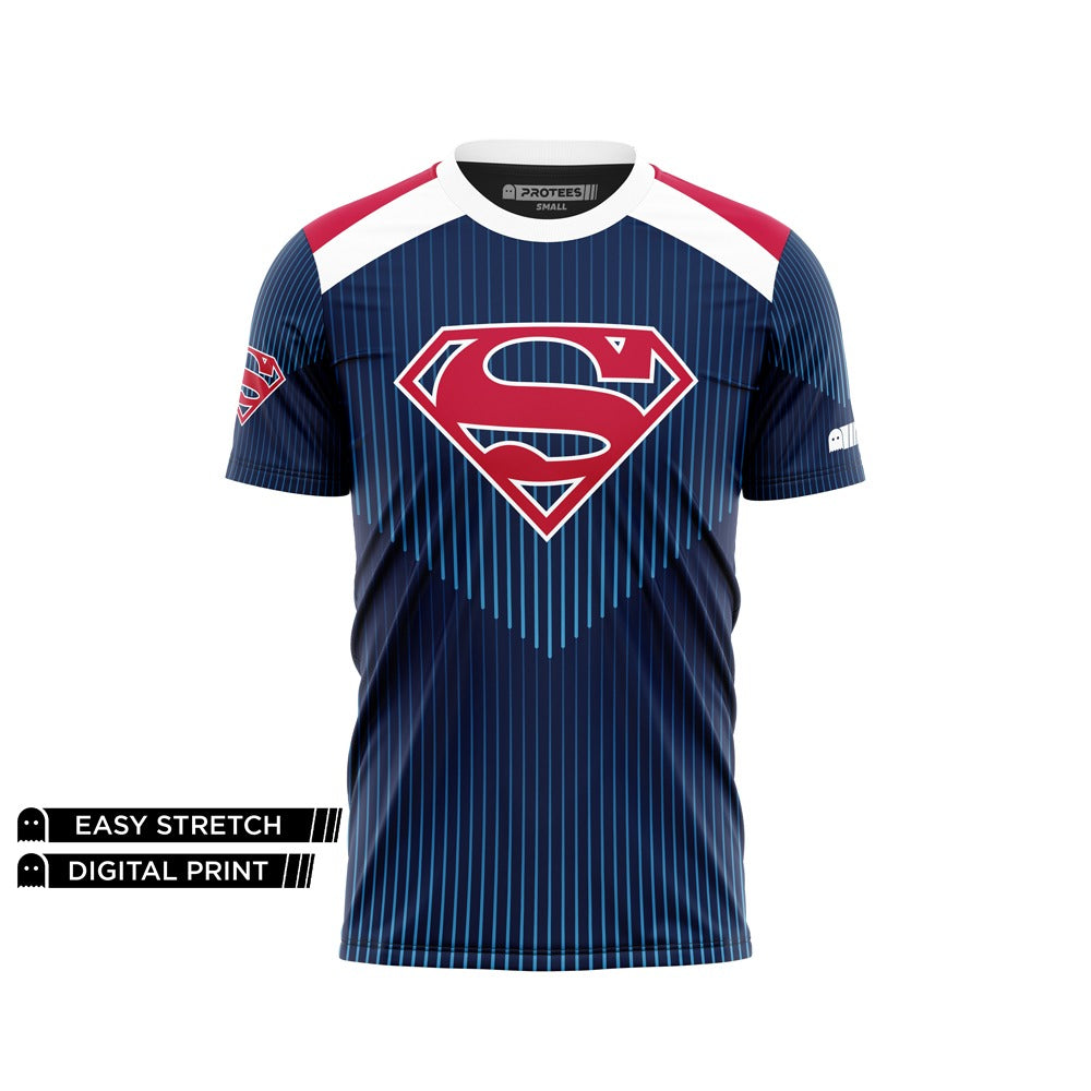 DIGITAL DRY-FIT TEE - SPLASH NAVY SUPERMAN DG01063AO URG138