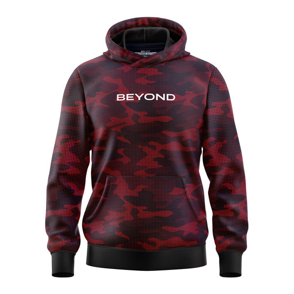 DIGITAL CAMO BEYOND HOODIE - MAROON