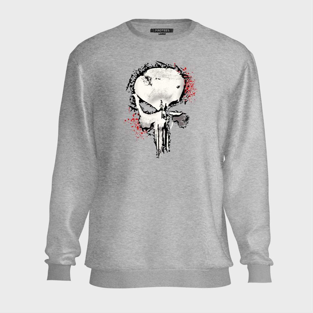 DTF - TWO TONE PUNISHER LOGO SWEATSHIRT