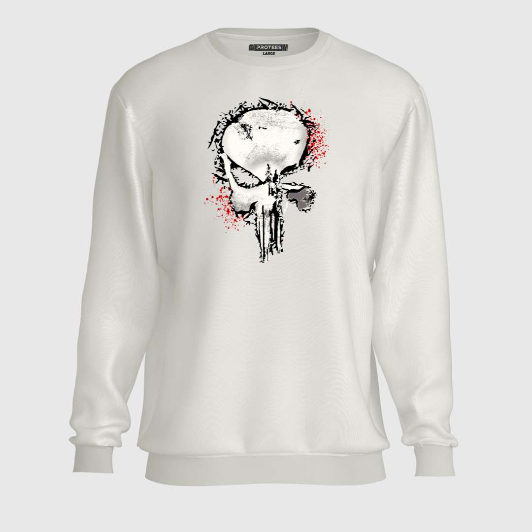 DTF - TWO TONE PUNISHER LOGO SWEATSHIRT