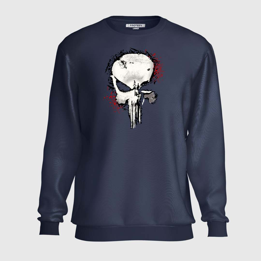 DTF - TWO TONE PUNISHER LOGO SWEATSHIRT