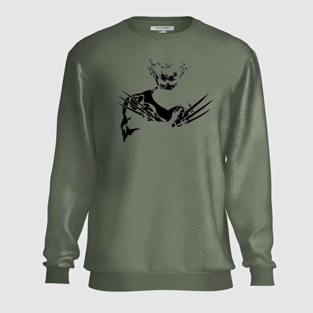 DTF - WOLVERINE BLACK LOGO SWEATSHIRT