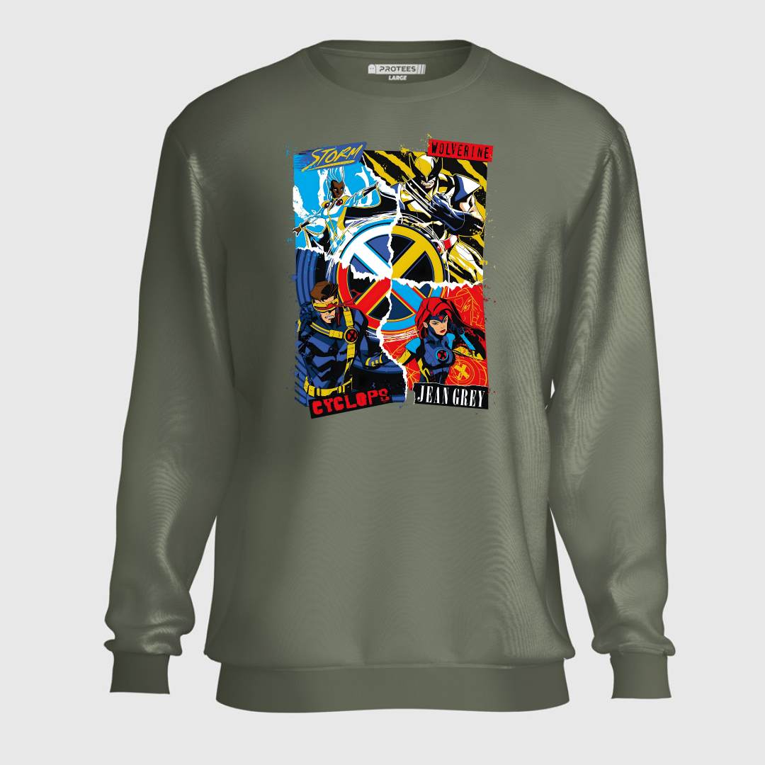 DTF - STROM WOLVERINE CYCLOPS JEAN GREY SWEATSHIRT