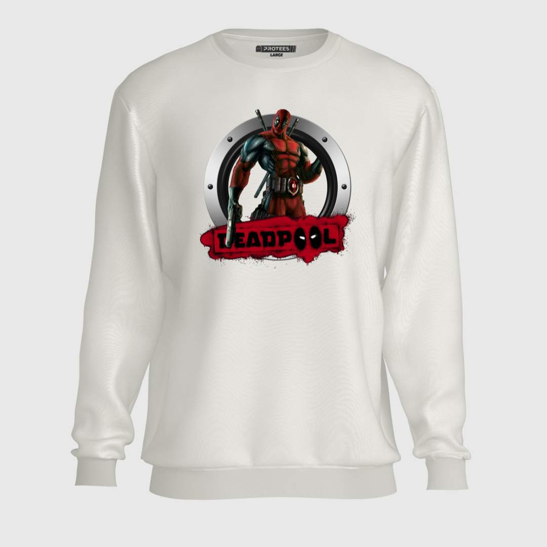DTF - DEADPOOL SILVER SHIELD SWEATSHIRT
