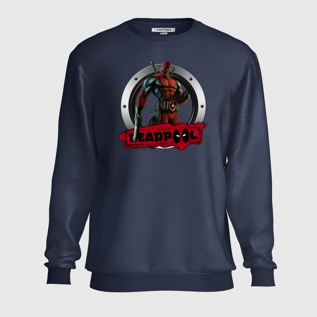 DTF - DEADPOOL SILVER SHIELD SWEATSHIRT