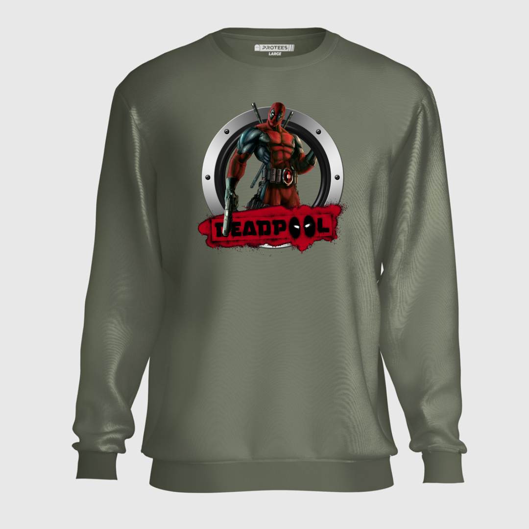 DTF - DEADPOOL SILVER SHIELD SWEATSHIRT