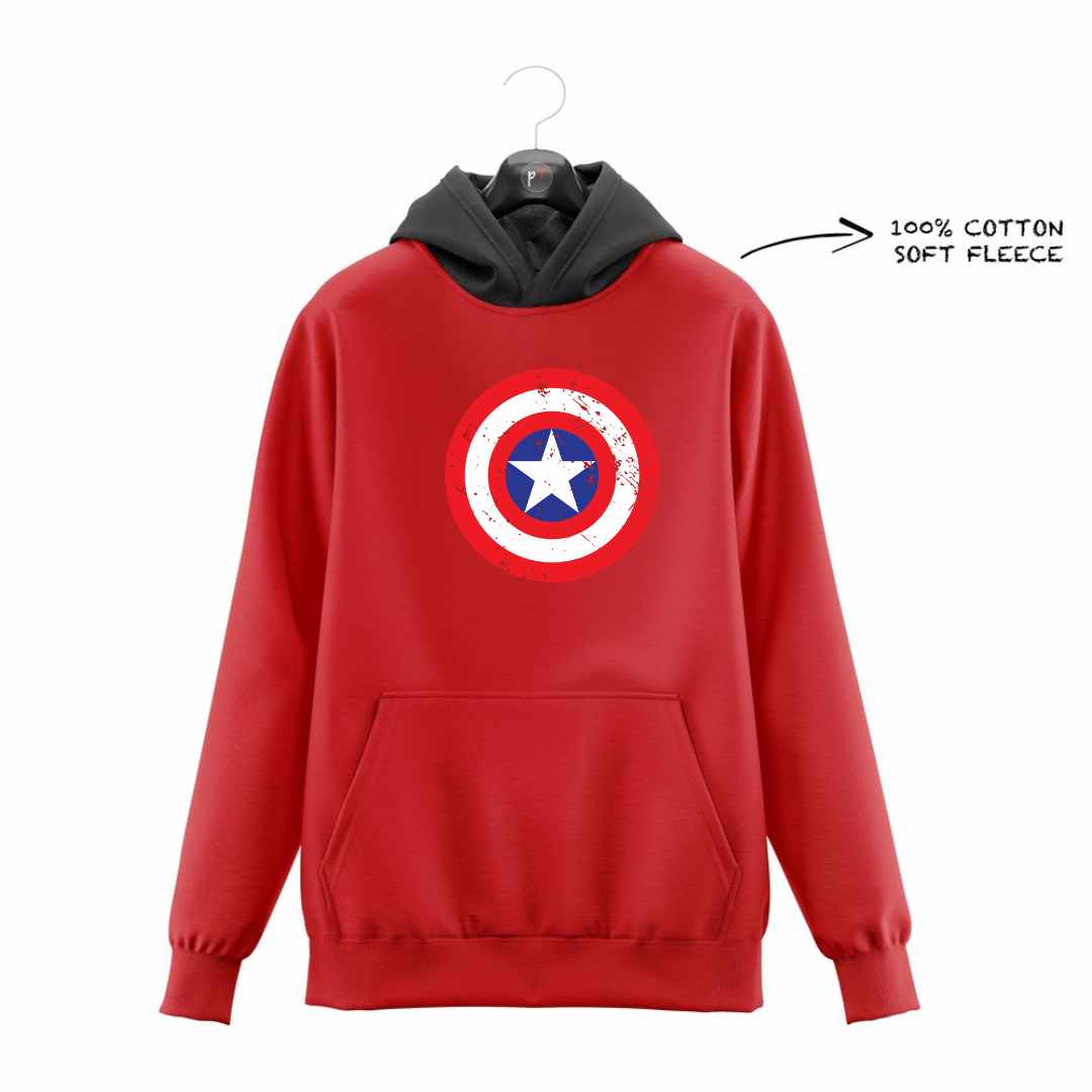 DTF -  CAPTAIN AMERICA SHIELD HOODIE DTF035