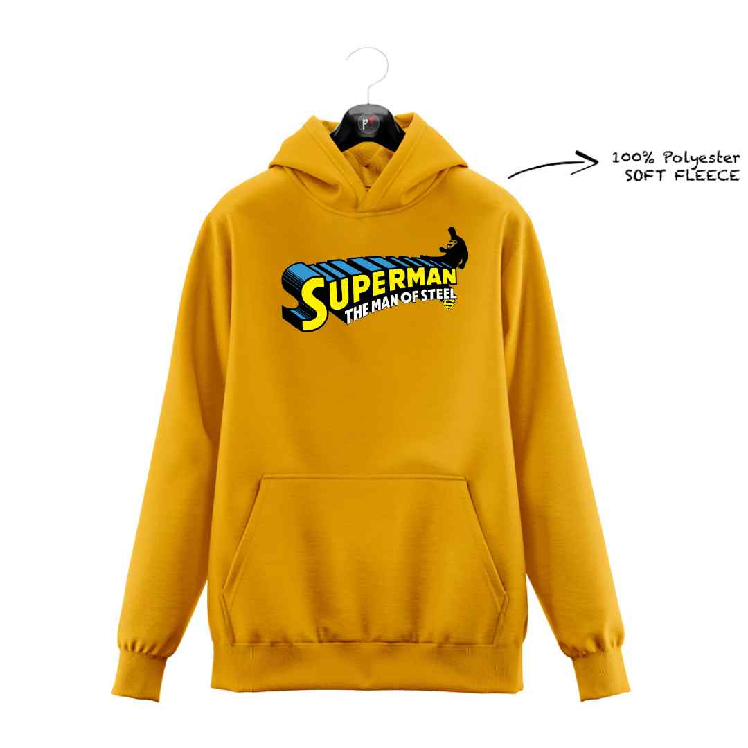 DTF -  MAN OF STEEL SUPERMAN WRITING HOODIE DTF032