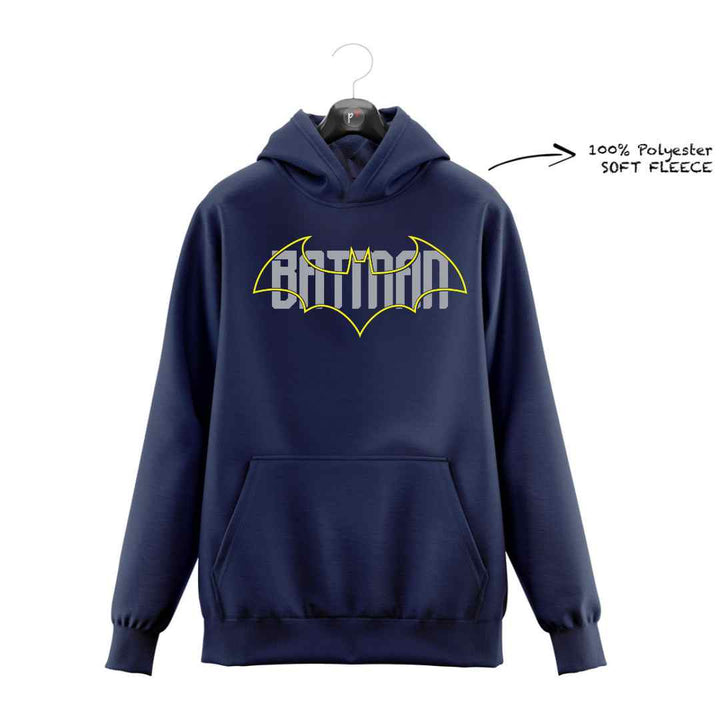 DTF - LEMON YELLOW BATMAN LOGO HOODIE DTF026