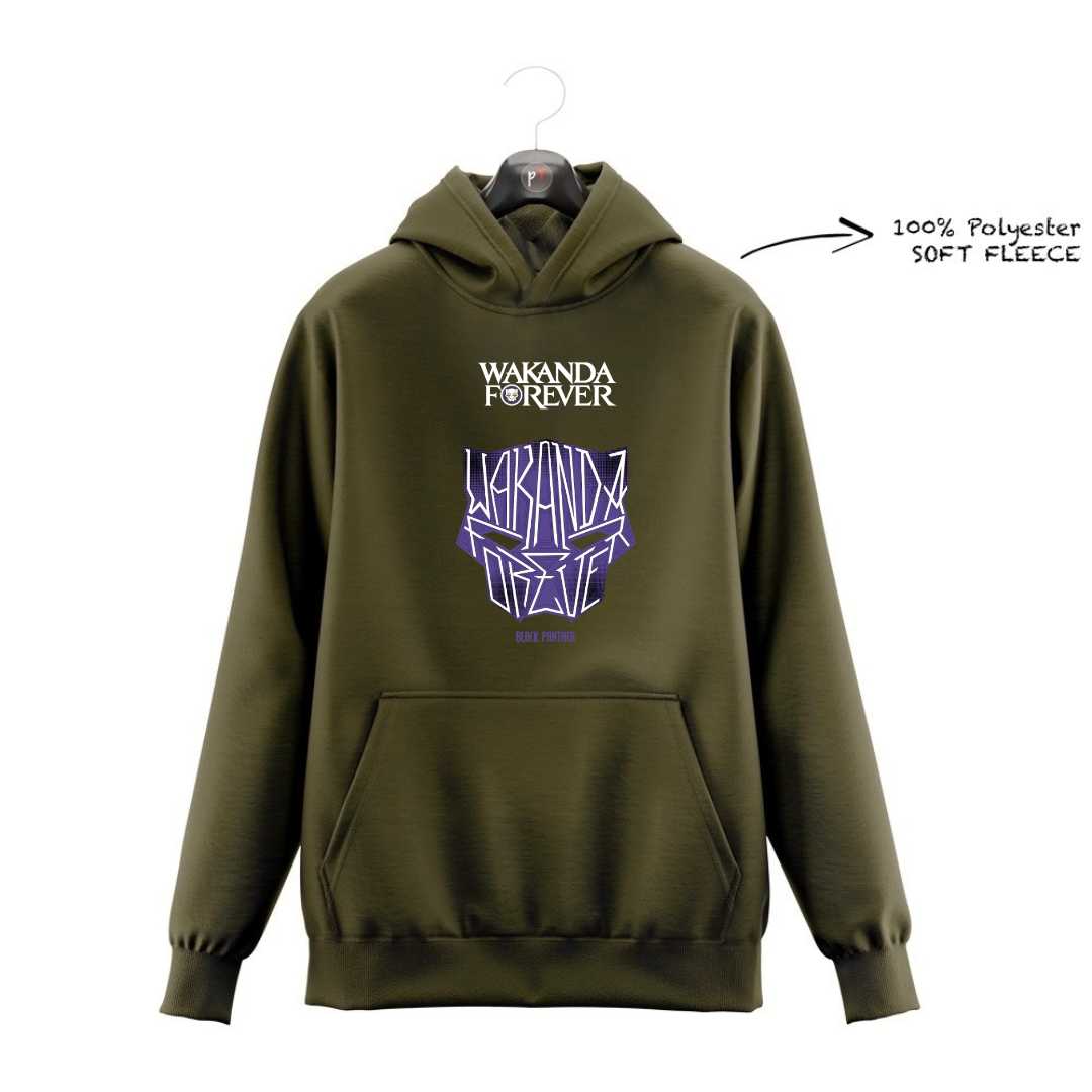 DTF - PURPLE WAKANDA LOGO HOODIE DTF011