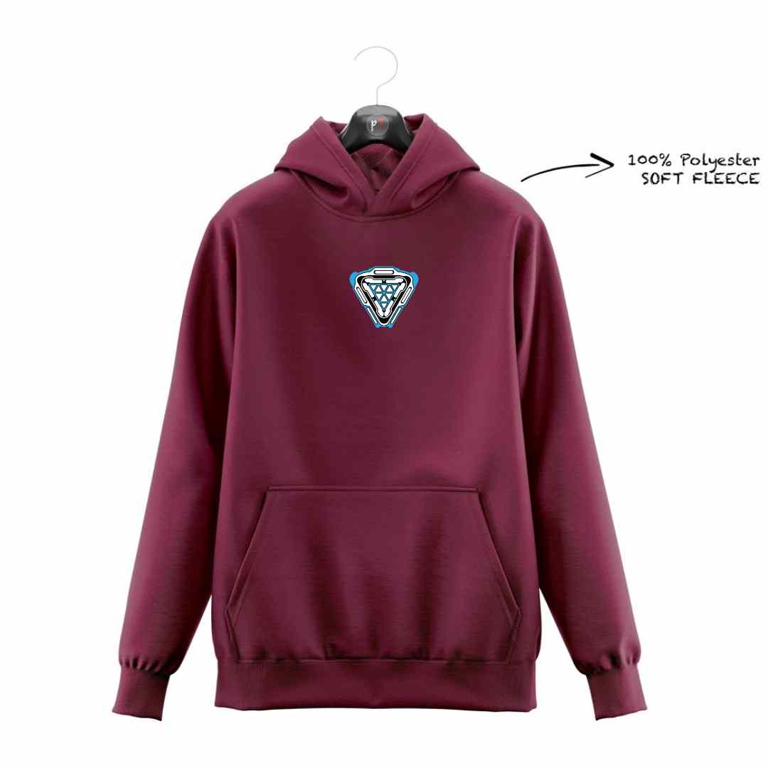 DTF - NEW ARC REACTOR FLEECE HOODIE DTF004