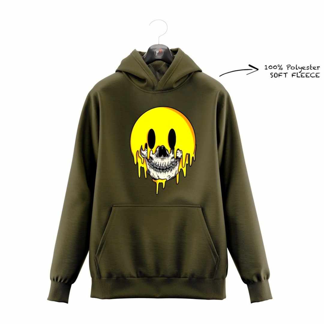 DTF -  SMILEY SKULL HOODIE DTF046