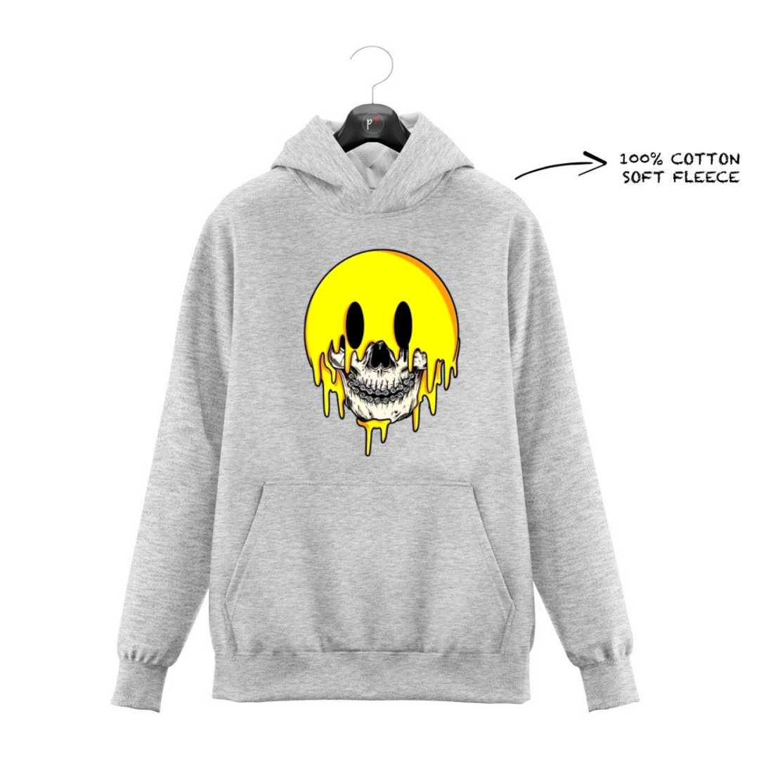 DTF -  SMILEY SKULL HOODIE DTF046