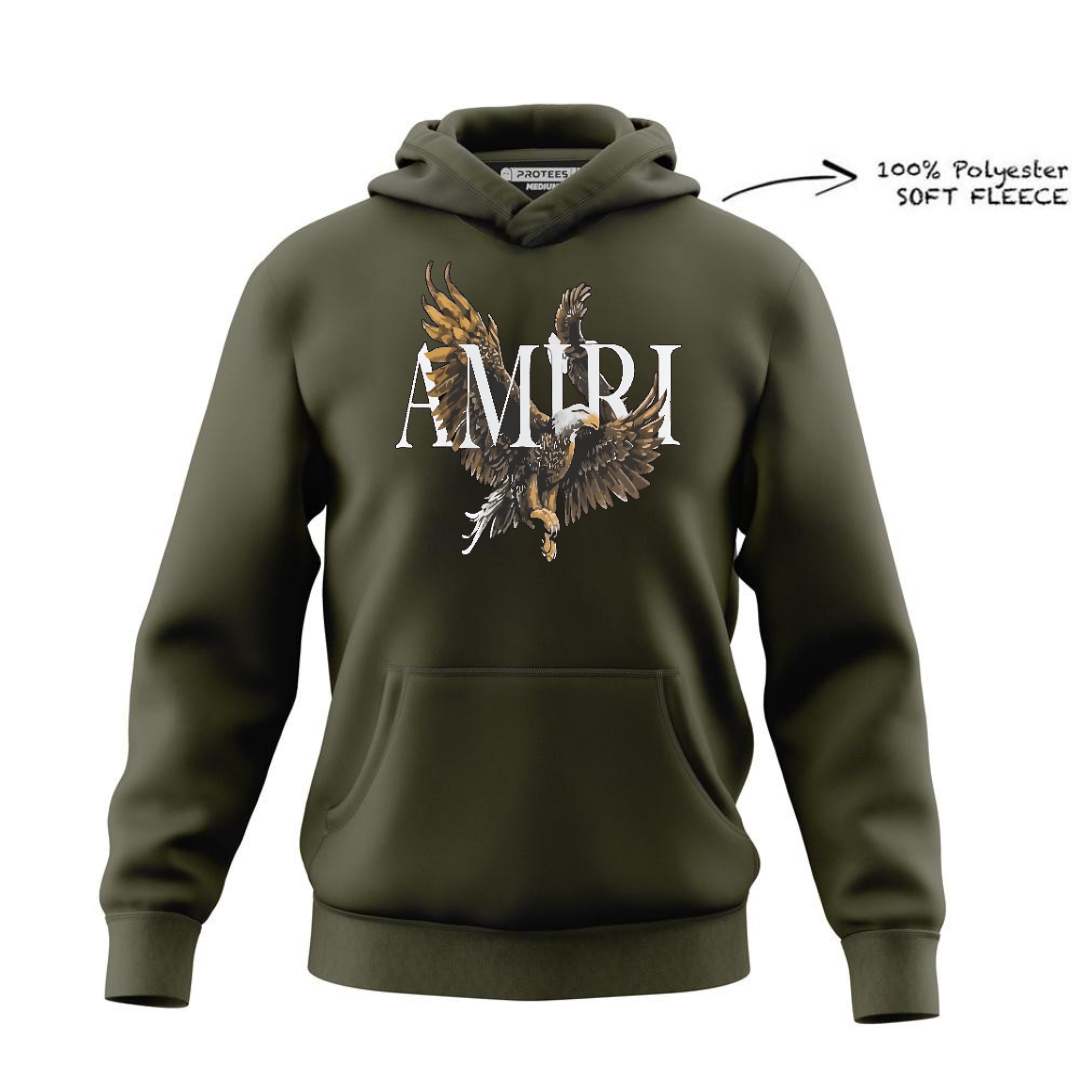 LEFTOVER - DTF -  AMIRI LOGO ONLY FRONT HOODIE DTF055