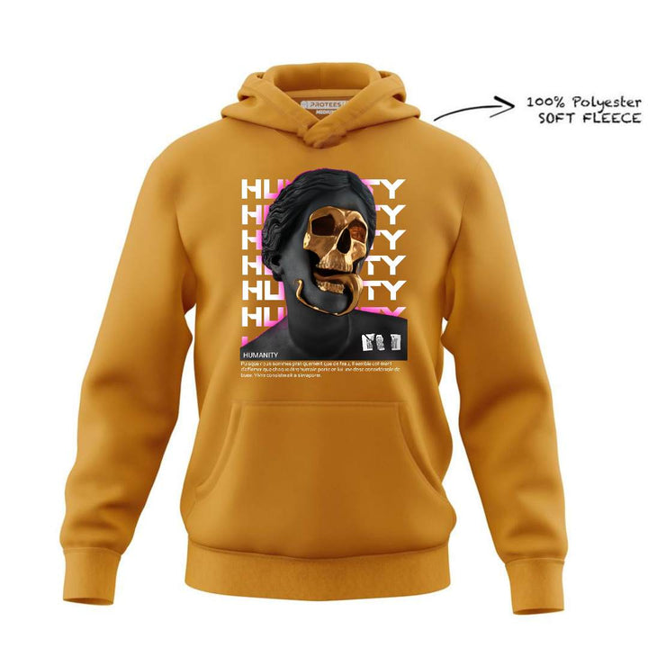 DTF -  HUMANITY GOLDEN SKULL HOODIE DTF029