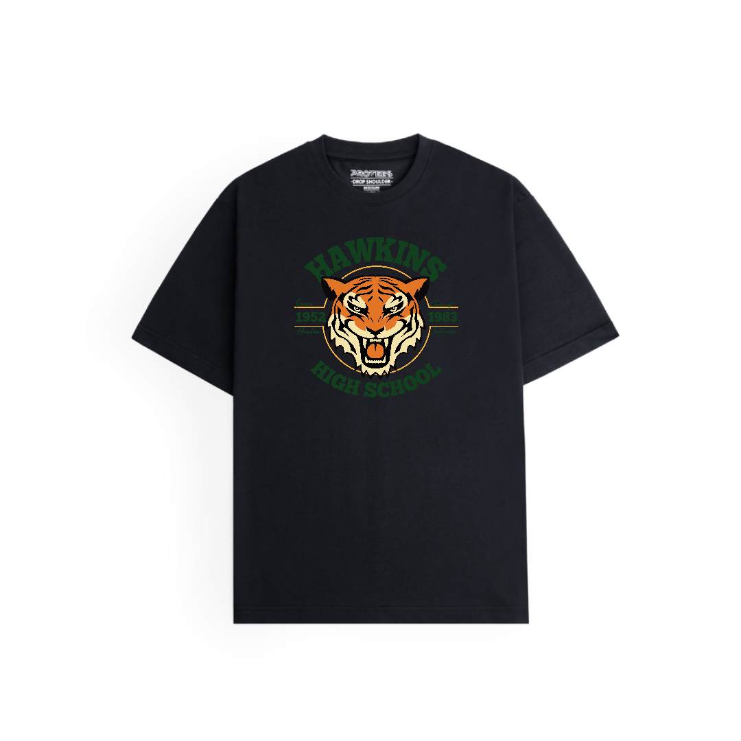 DROP SHOULDER - HAWKINS HIGH SCHOOL