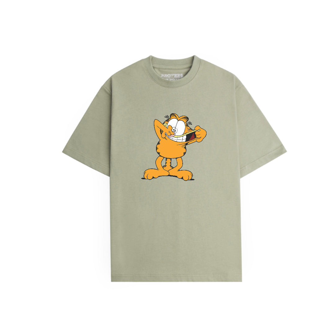 OVERSIZED TEE - NAUGHTY GARFIELD