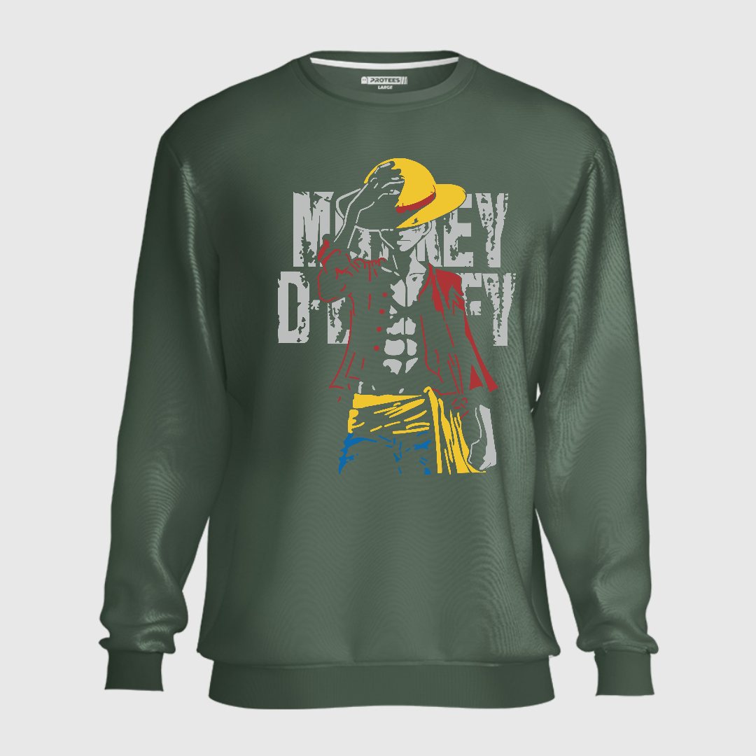 DTF - MONKEY D. LUFFY FADED SWEATSHIRT