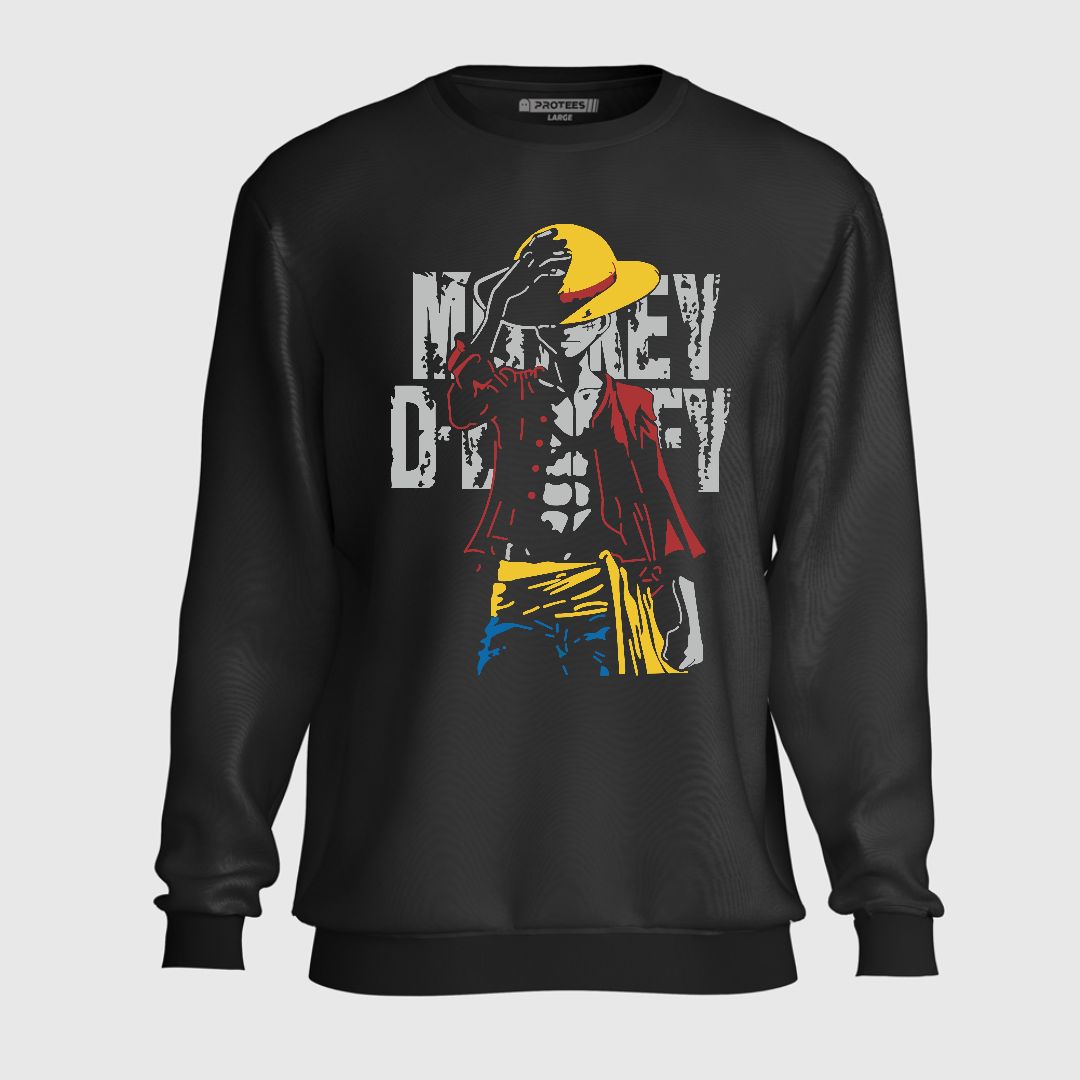 DTF - MONKEY D. LUFFY FADED SWEATSHIRT