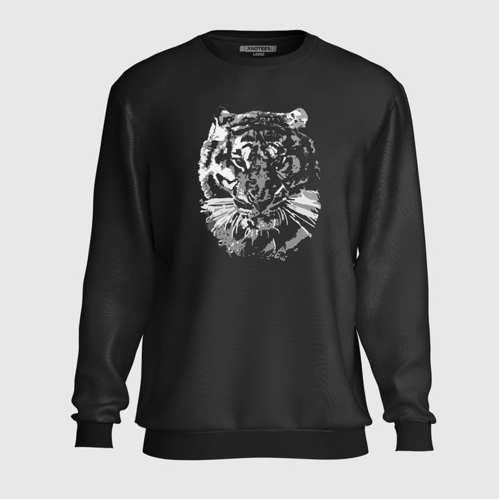 TWO TONE TIGER SWEATSHIRT