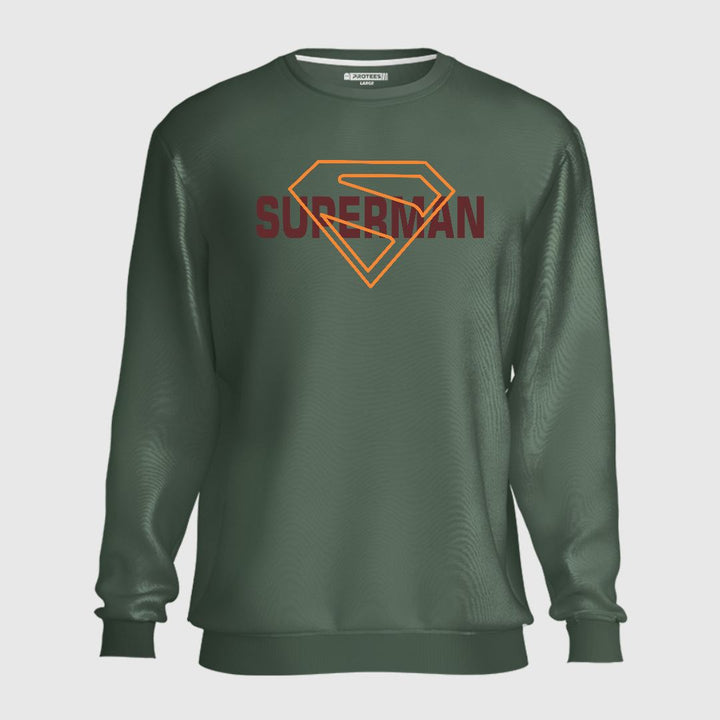 SUPERMAN YELLOW OUTLINE SWEATSHIRT