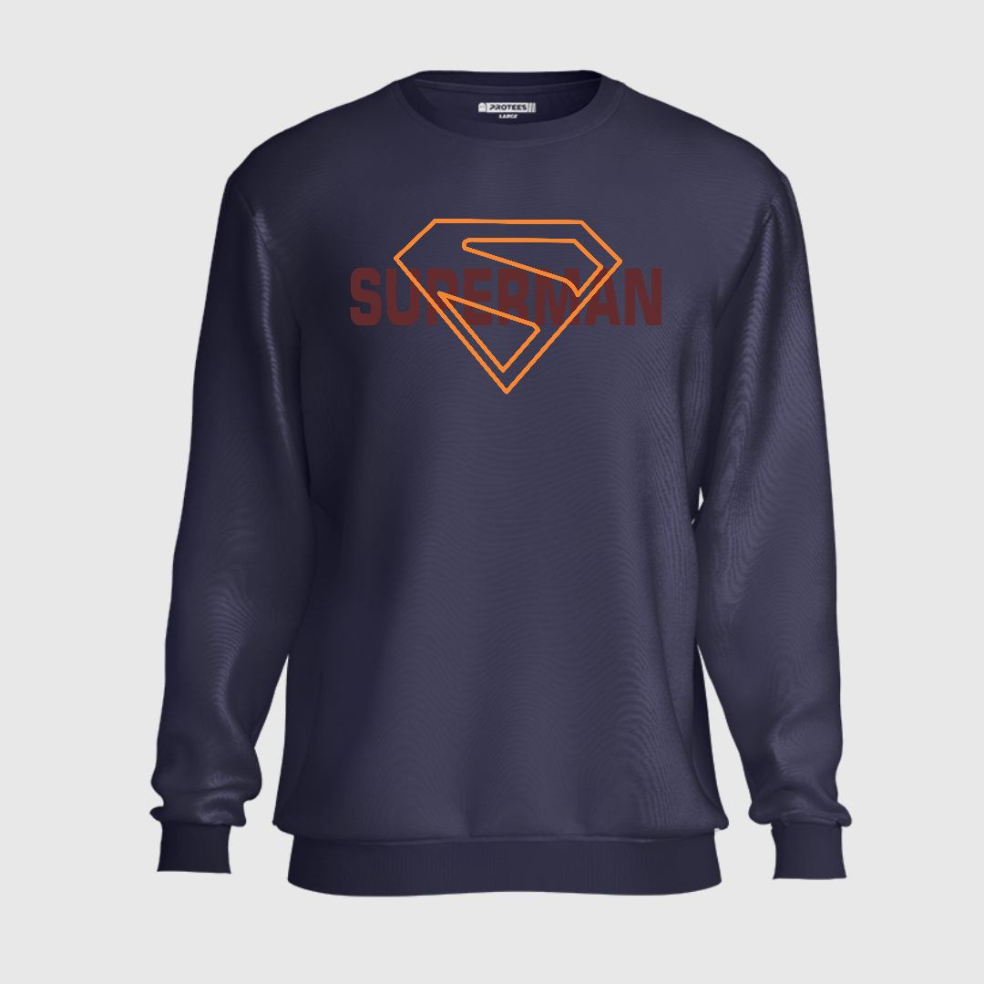 SUPERMAN YELLOW OUTLINE SWEATSHIRT