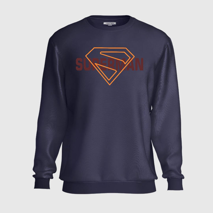 SUPERMAN YELLOW OUTLINE SWEATSHIRT