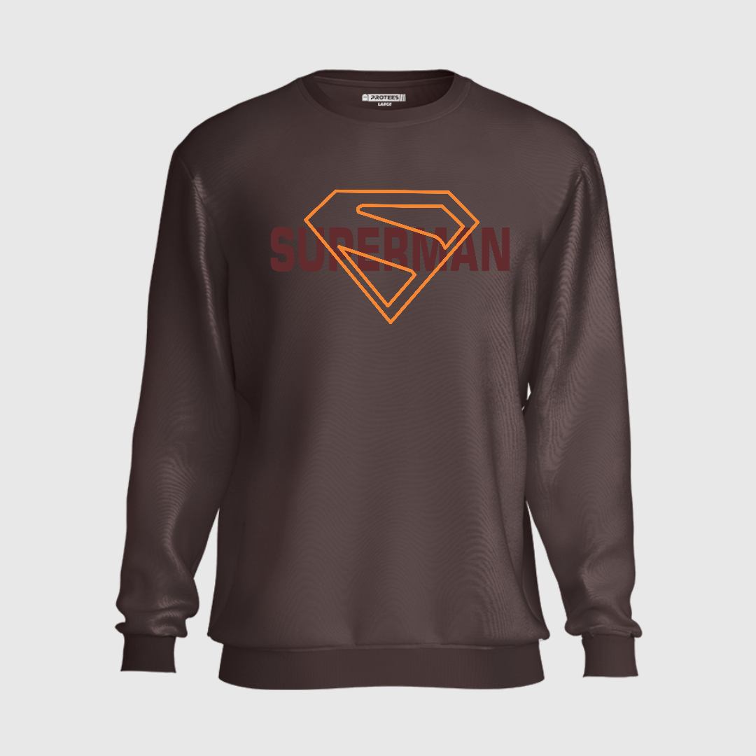 SUPERMAN YELLOW OUTLINE SWEATSHIRT