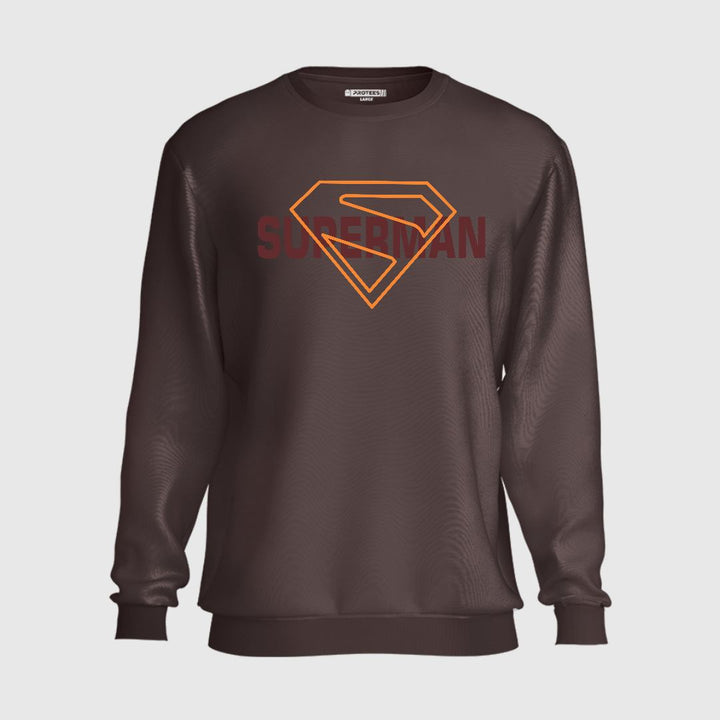 SUPERMAN YELLOW OUTLINE SWEATSHIRT