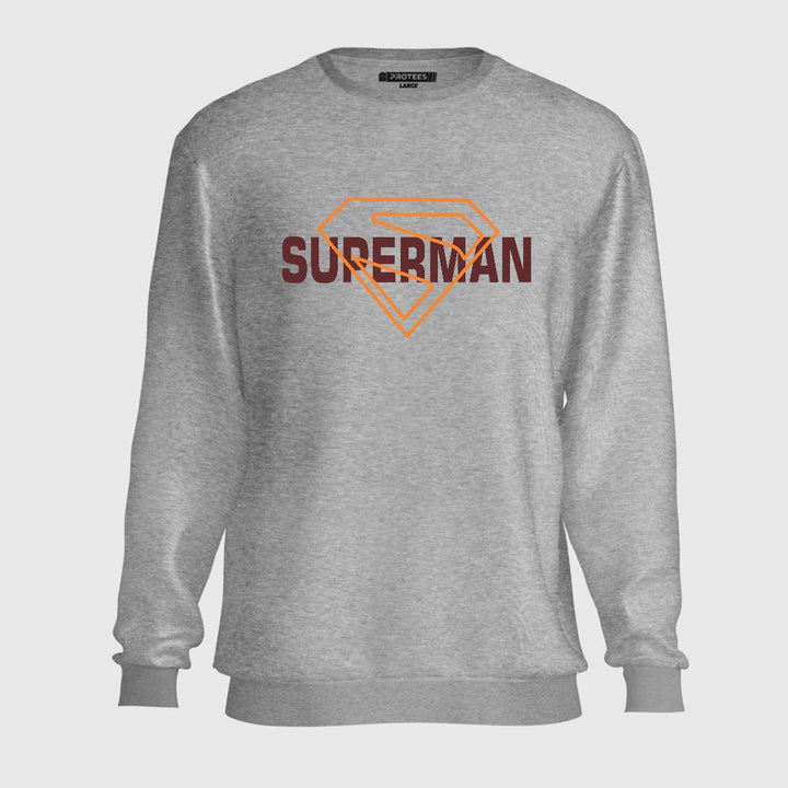 SUPERMAN YELLOW OUTLINE SWEATSHIRT