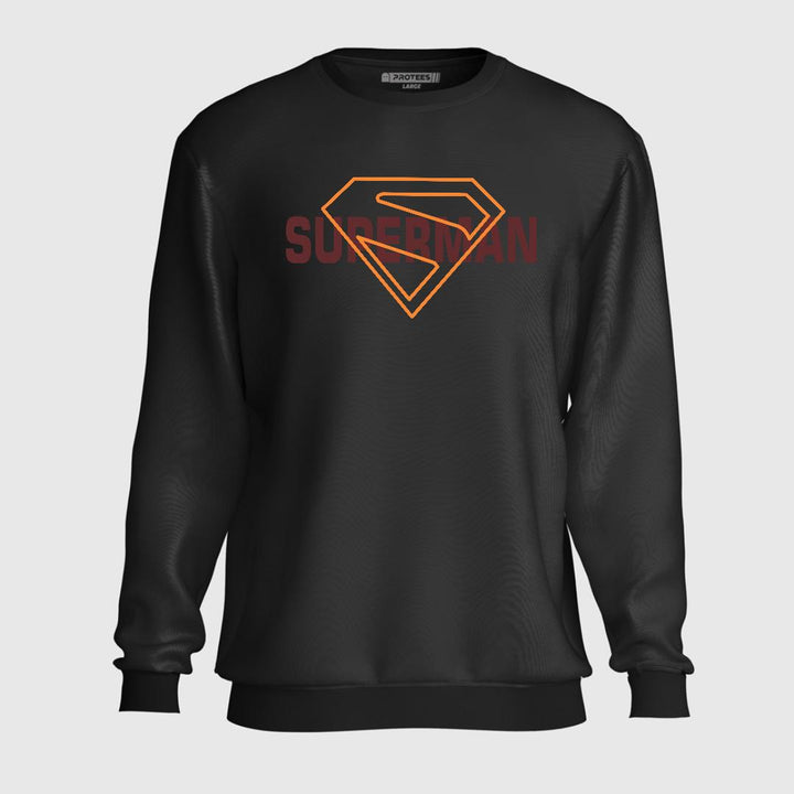 SUPERMAN YELLOW OUTLINE SWEATSHIRT