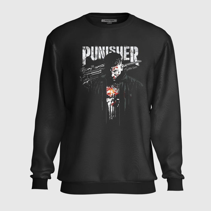 DTF - LEFTOVER - PUNISHER IN ACTION SWEATSHIRT